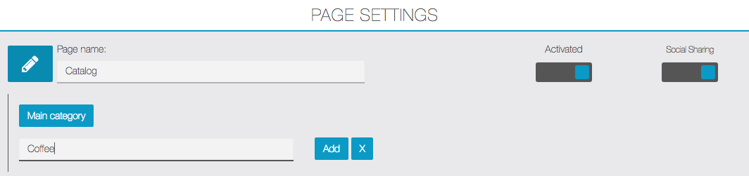 page setting