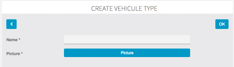 TaxiRide create vehicle type
