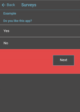 surveys example in app1