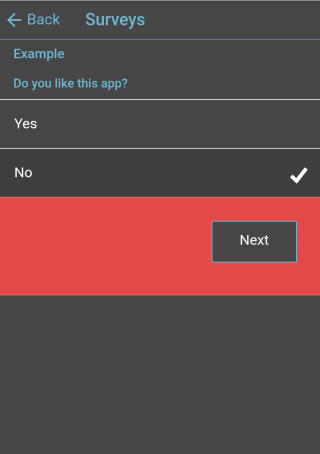 surveys example in app3