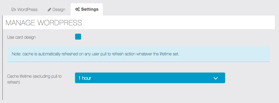 WordPress setting